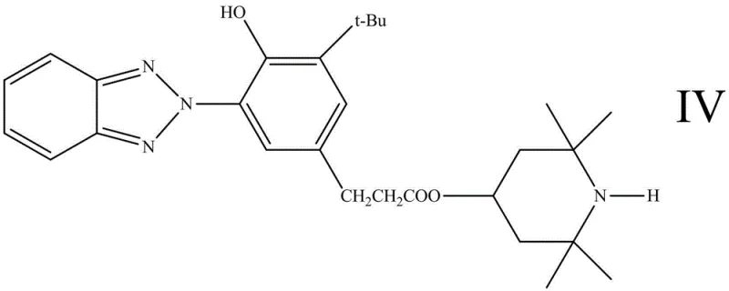 Chemical structure of prior art Compound IV showing unstable ester linkage