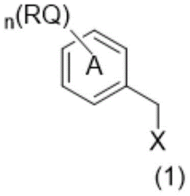 General Formula 1 of the benzyl structure compound showing variable alkyl chains and functional groups
