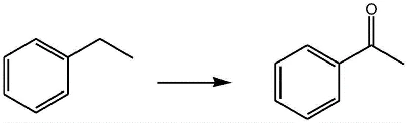 Oxidation of ethylbenzene to acetophenone using TCCA/TEMPO catalytic system
