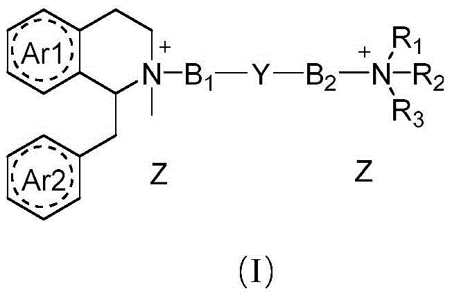 General chemical structure of Formula I showing the benzyl isoquinoline core and variable linker Y
