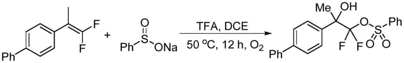 Specific example of beta-hydroxy-difluoro sulfonyl ester synthesis with 78 percent yield