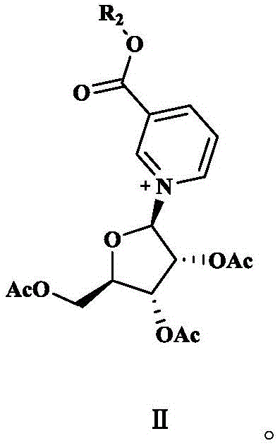 Precursor structure (Formula II) involved in the condensation reaction leading to the intermediate