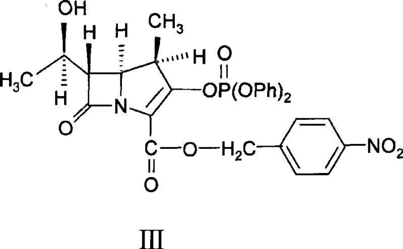 Chemical structure of the phosphate ester precursor (Formula III) used in the condensation reaction