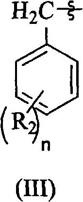 General structure of Formula III defining the variable substituents R2 and n for the carboxy protective group
