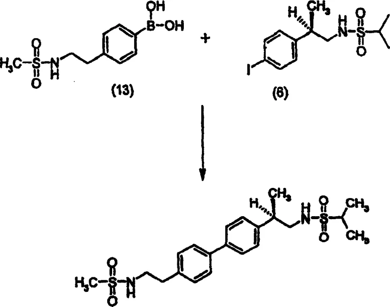 Scheme III showing the formate-assisted Suzuki coupling reaction