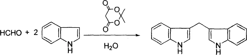 Synthesis of bis-indolylmethane from formaldehyde and indole using Meldrum's acid in water