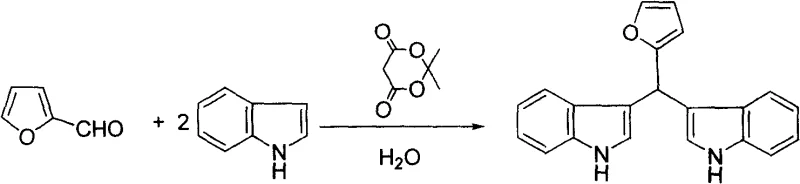 Synthesis of bis-indolefurylmethane from furfural and indole in aqueous phase