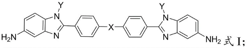 General chemical structure of Formula I showing the bis-N-substituted benzimidazole diamine core with variable linkers X and substituents Y