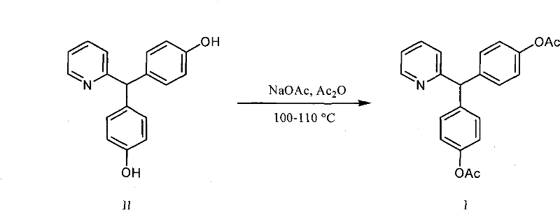 Acetylation of the purified intermediate to form Bisacodyl using DMAP catalyst