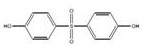 Chemical structure of 4,4'-dihydroxy diphenyl sulfone showing the sulfone bridge and hydroxyl groups
