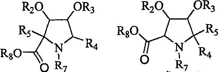 Oxidation of hydroxymethyl group to carboxylic acid ester for proline derivative synthesis