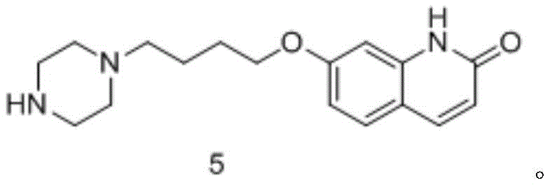 Chemical structure of the final brexpiprazole intermediate Compound 5