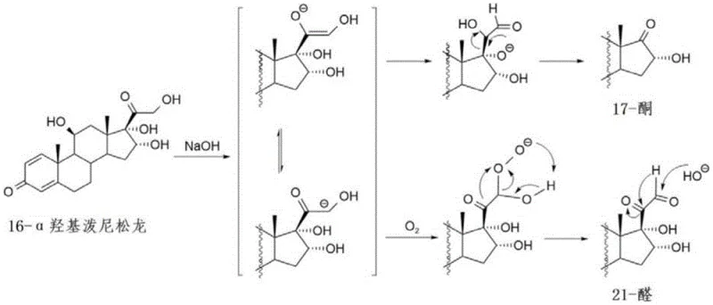 Mechanism of oxidative impurity formation and rearrangement during hydrolysis