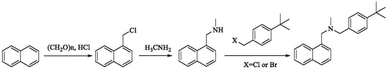Conventional synthesis route involving chloromethylation and nucleophilic substitution