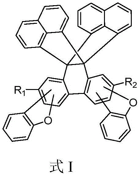General chemical structure of the butterfly-structure organic electroluminescent material Formula I