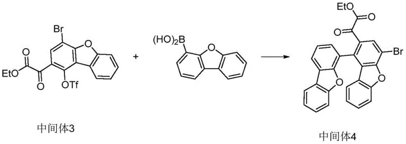 Step 4 synthesis reaction scheme illustrating Palladium-catalyzed Suzuki cross-coupling