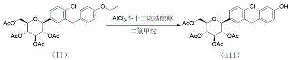Step 1 reaction scheme showing Lewis acid mediated cleavage to form Intermediate 1