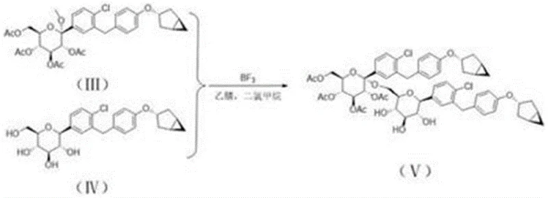 Lewis acid catalyzed coupling reaction forming intermediate V