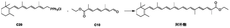 Overall synthesis of Apoester via C20 and C10 coupling reaction
