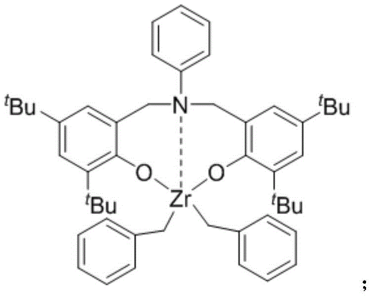 Structure of the aniline-bridged bisaryloxyzirconium complex catalyst