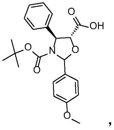 Chemical structure of the docetaxel side chain acid used in the coupling reaction