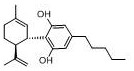 Chemical structure of Cannabidiol (CBD) showing the resorcinol and terpene moieties