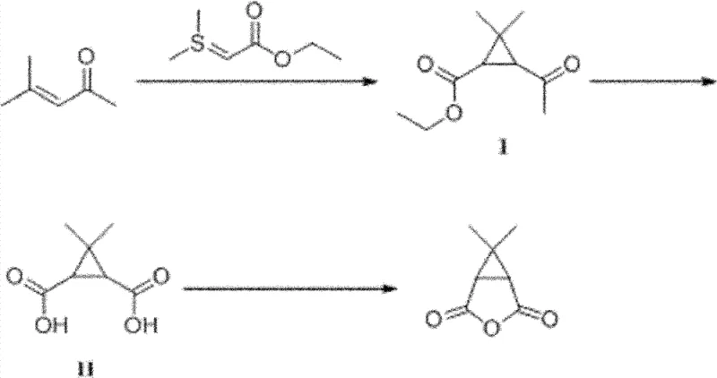 New three-step synthesis route of Caronic anhydride from methyl isobutenyl ketone