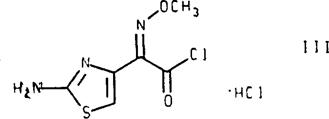 Reaction Scheme 2 illustrating the final acylation step to produce Cefepime substantially free of isomers