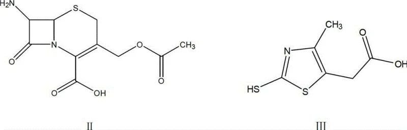 Reaction mechanism of 7-ACA and MMTA condensation to form TACS intermediate
