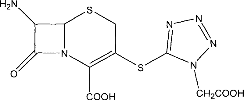 Structure of 3-MTAA-7-ACA intermediate used in Ceforanide synthesis