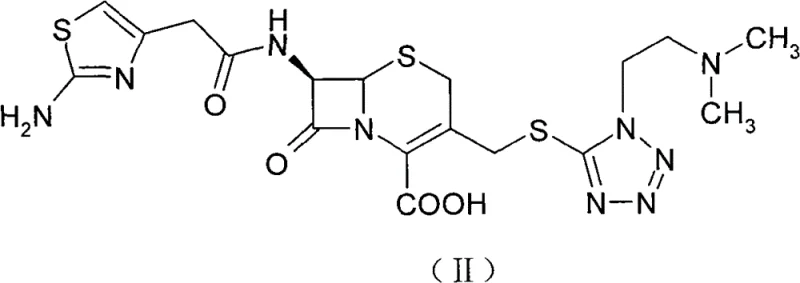 Chemical structure of Cefotiam (Formula II)