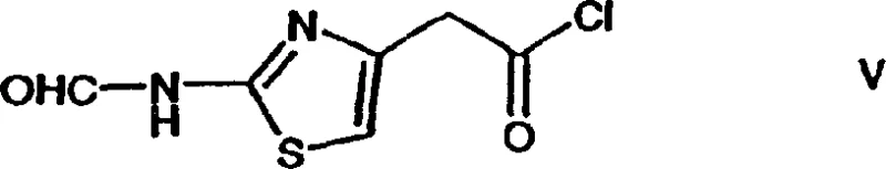 Structure of the activated acid chloride reagent (Formula V) used for efficient acylation