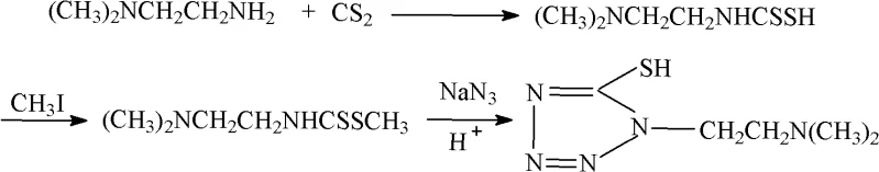 Conventional synthesis route for cefotiam side chain involving methylation with methyl iodide