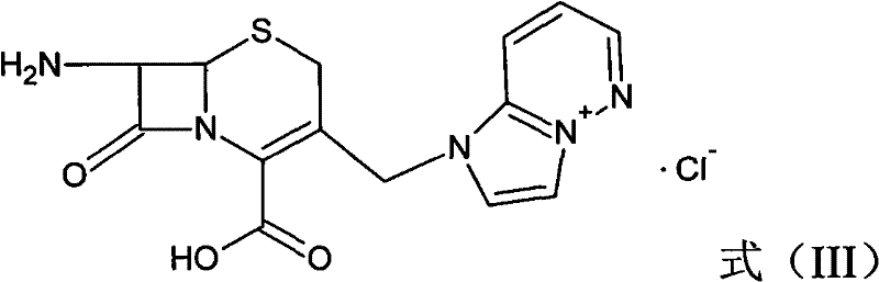 Structure of Formula III (7-ACP derivative) obtained after enzymatic hydrolysis