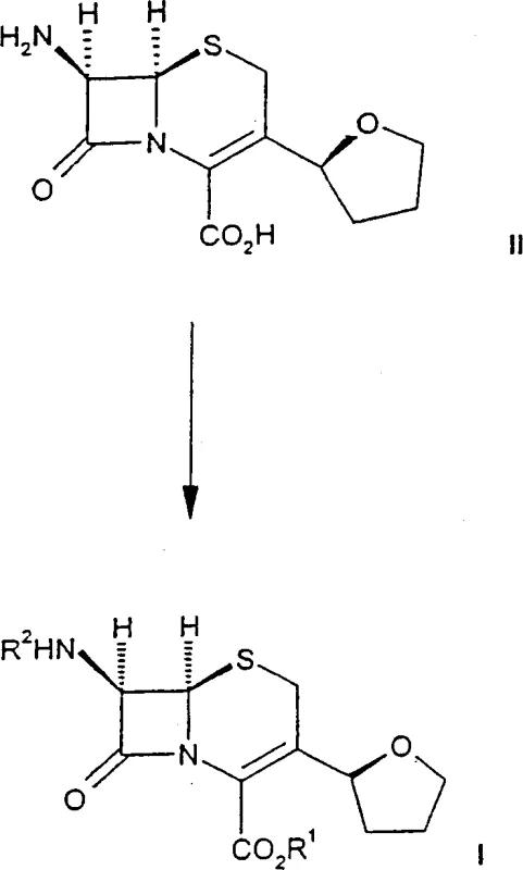 Reaction Scheme 1 showing the coupling of Formula II and Formula III to form Formula I