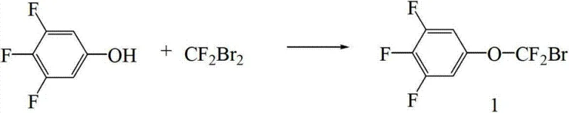 Synthesis of 5-(bromo-difluoro-methoxy)-1,2,3-trifluorobenzene intermediate via Williamson etherification