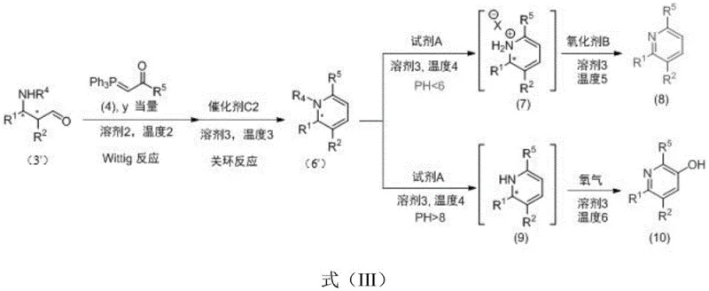 Diversification pathway showing conversion of chiral 1,2-dihydropyridines to polysubstituted pyridines and hydroxypyridines via oxidation