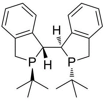 Chemical structure of the chiral Duanphos ligand used in the catalytic complex