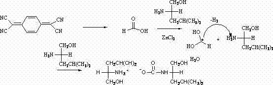 Mechanism diagram illustrating the zinc chloride catalyzed hydrolysis and condensation pathway