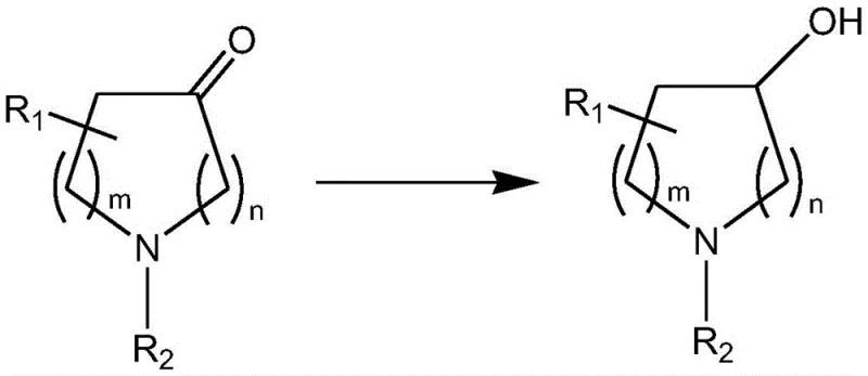 General reaction scheme showing enzymatic reduction of prochiral ketone to chiral alcohol
