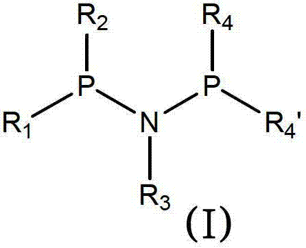 General structure of enantiomerically enriched aminodiphosphine ligands with P-chirality