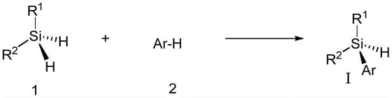 General Reaction Scheme showing Rh-catalyzed coupling of Dihydrosilane and Arene to form Chiral Aryl Silane