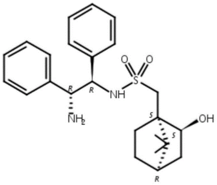Chemical structure of the chiral ligand (R,R,R)-CrDPEN used in the catalytic system