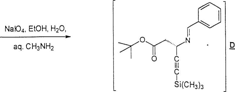 Scheme I showing the complete synthetic route from aldehyde to final amino acid ester