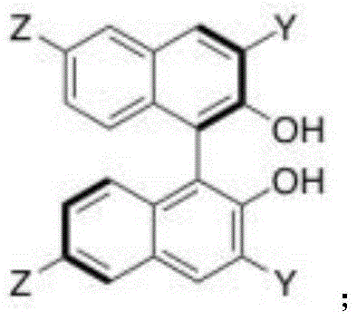 Structures of chiral binaphthol catalysts L1 to L6 showing polyfluorinated substituents