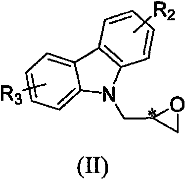 Structure of Intermediate Formula II containing the epoxy group