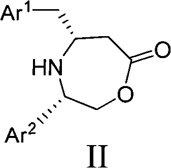 General structure of chiral cyclic beta-amino aryl butyric acid derivative II