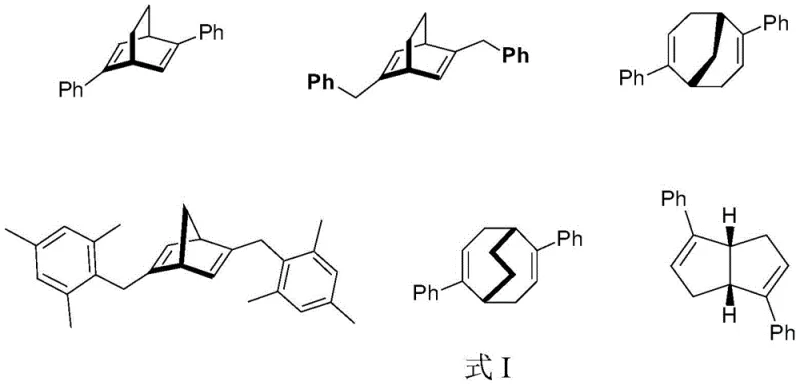Chemical structures of chiral diene ligands (Formula I) and specific enantiomer (Formula II) targeted for resolution