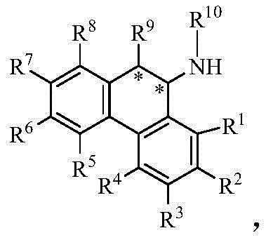 Structure of chiral dihydro-9-phenanthrene amine product Formula 4