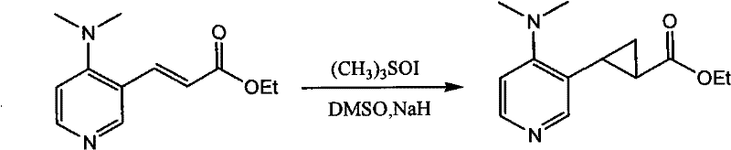 Corey-Chaykovsky cyclopropanation reaction converting unsaturated DMAP derivatives into cyclopropane-containing analogues
